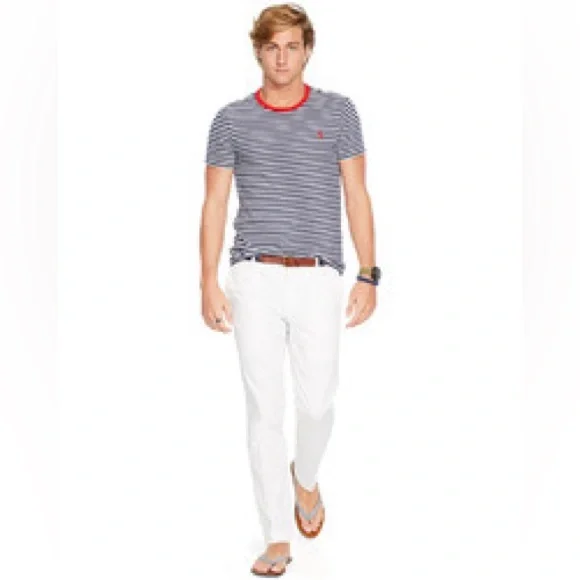 Polo Ralph Lauren Striped Crew Neck T Shirt Size Large - Picture 2 of 13